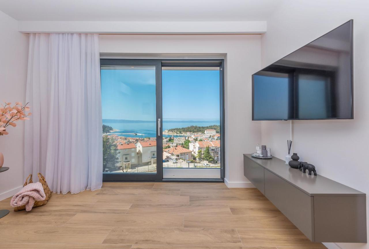 Luxury Adria Sea & City View Apartment 马卡尔斯卡 外观 照片