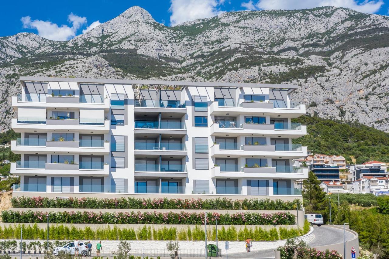Luxury Adria Sea & City View Apartment 马卡尔斯卡 外观 照片