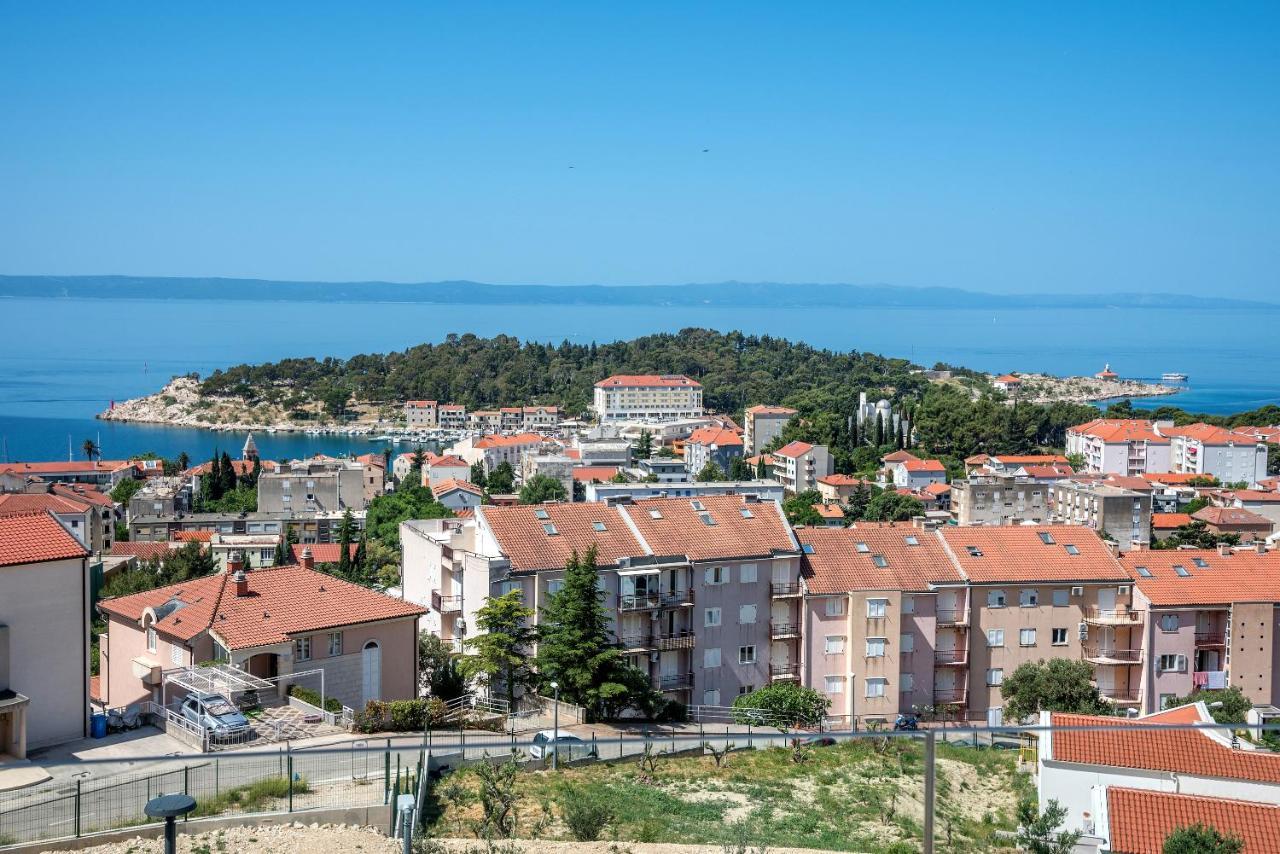 Luxury Adria Sea & City View Apartment 马卡尔斯卡 外观 照片