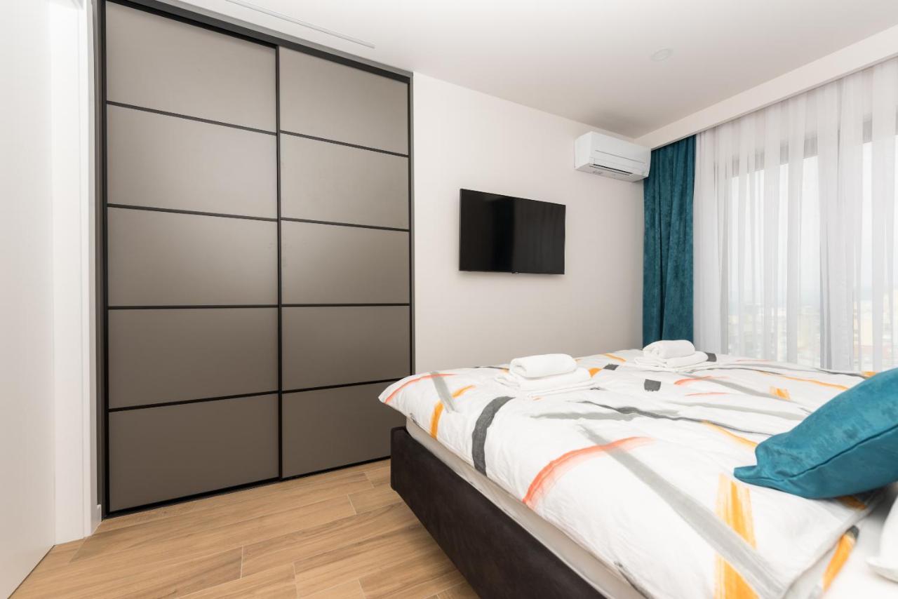 Luxury Adria Sea & City View Apartment 马卡尔斯卡 外观 照片