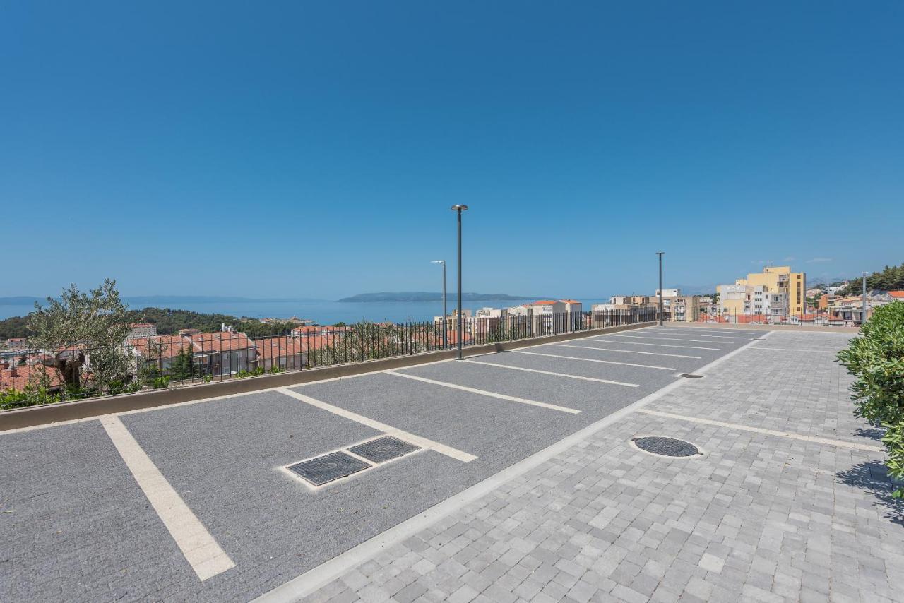 Luxury Adria Sea & City View Apartment 马卡尔斯卡 外观 照片