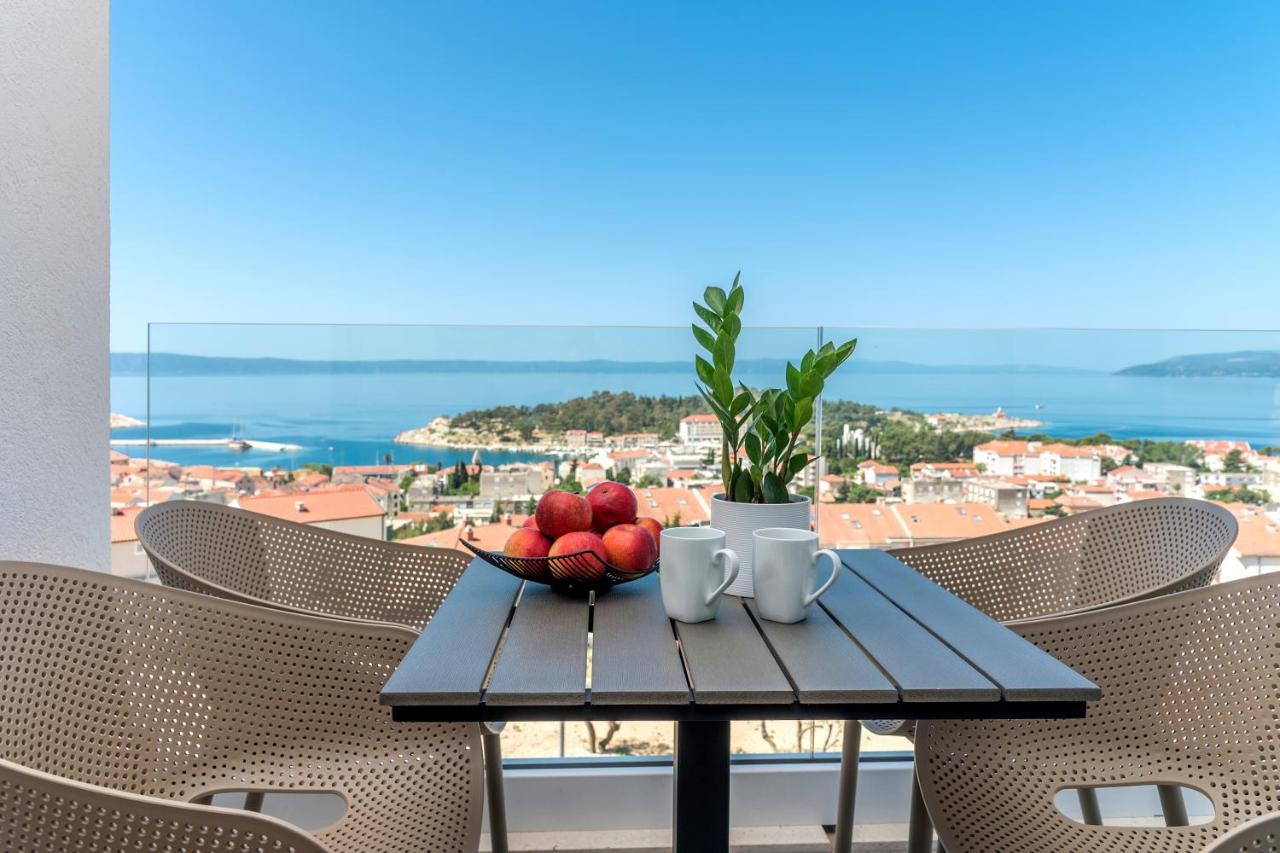 Luxury Adria Sea & City View Apartment 马卡尔斯卡 外观 照片