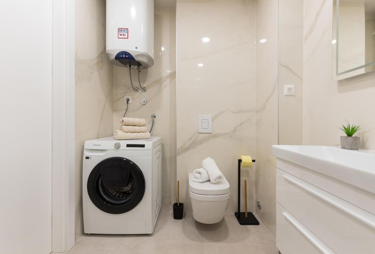 Luxury Adria Sea & City View Apartment 马卡尔斯卡 外观 照片