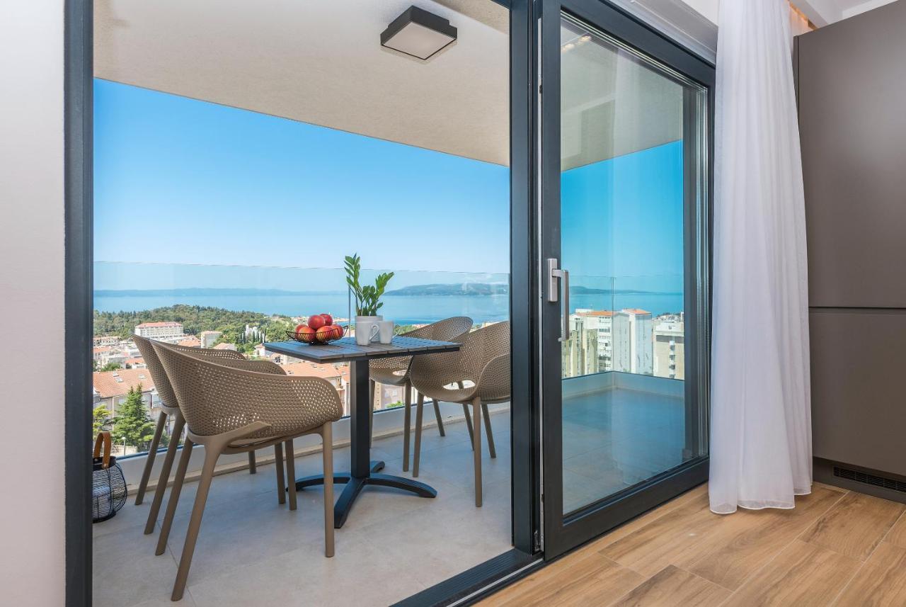 Luxury Adria Sea & City View Apartment 马卡尔斯卡 外观 照片